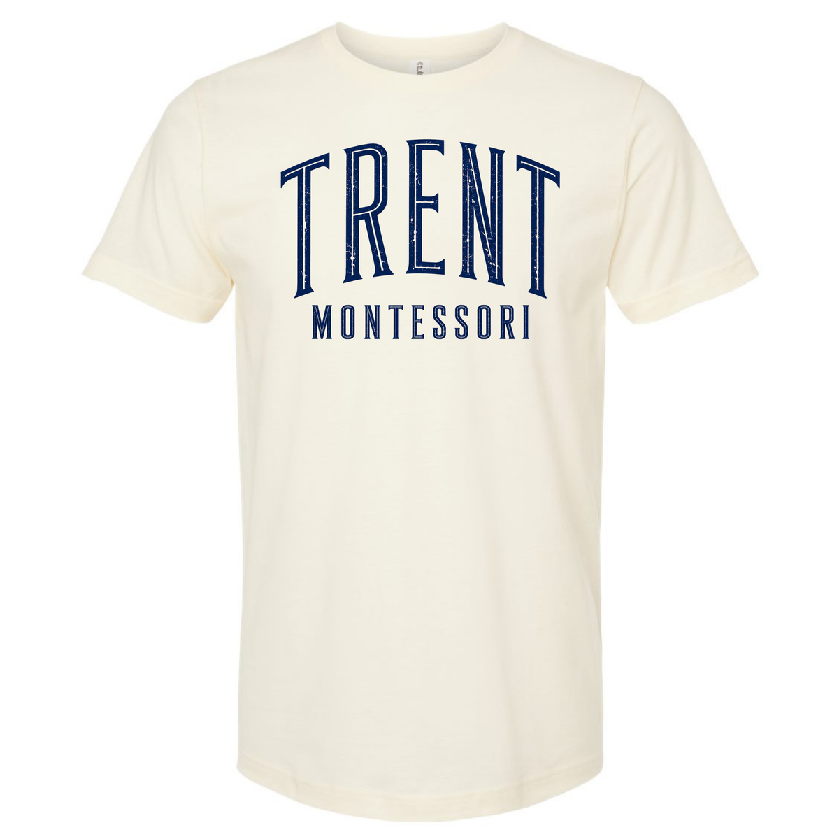 Trent Montessori Arched Distressed Ivory T-Shirt/Sweatshirt