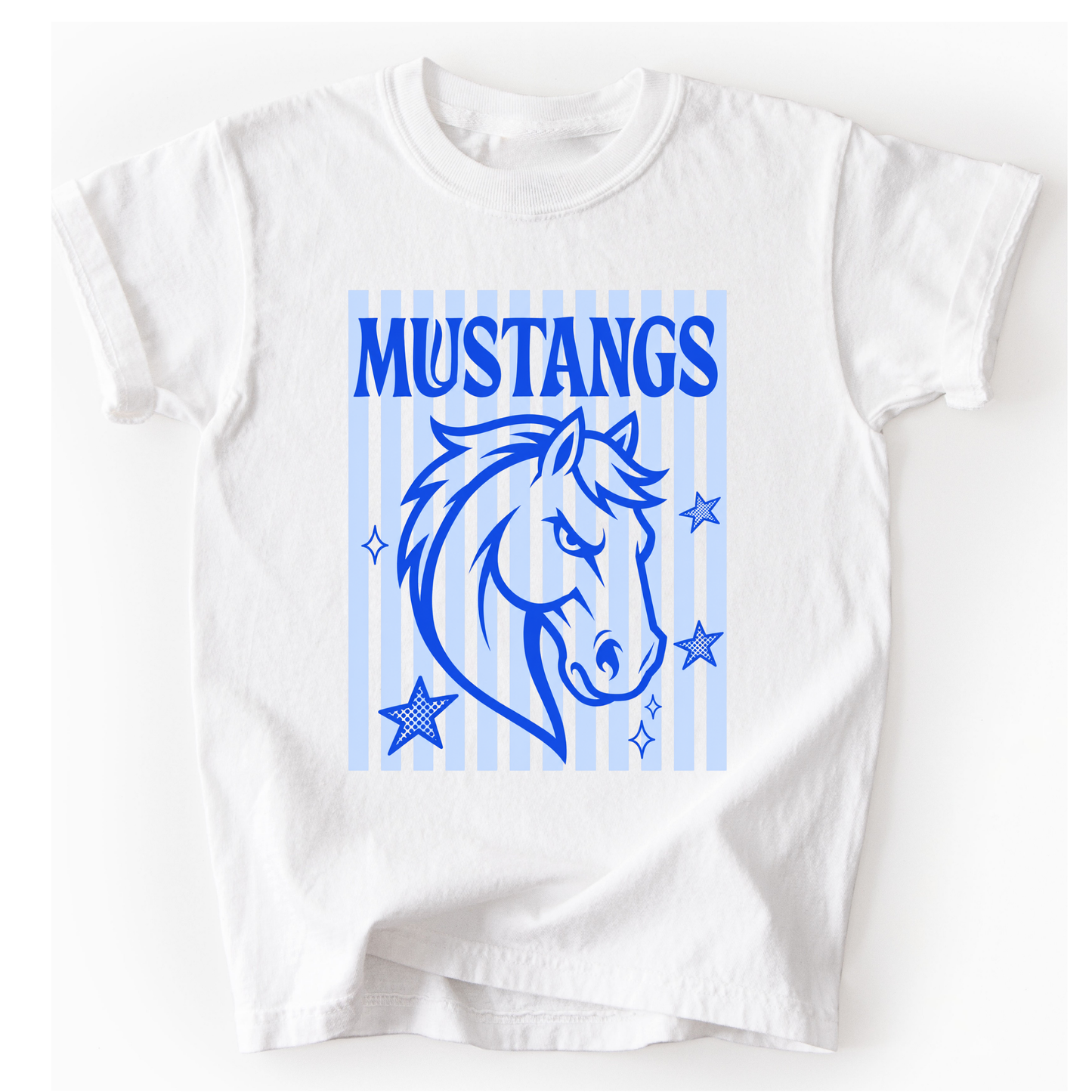Mustang Striped Silhouette