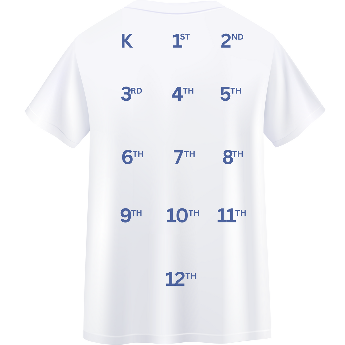 Handprint Graduation Tee-Mint & Navy