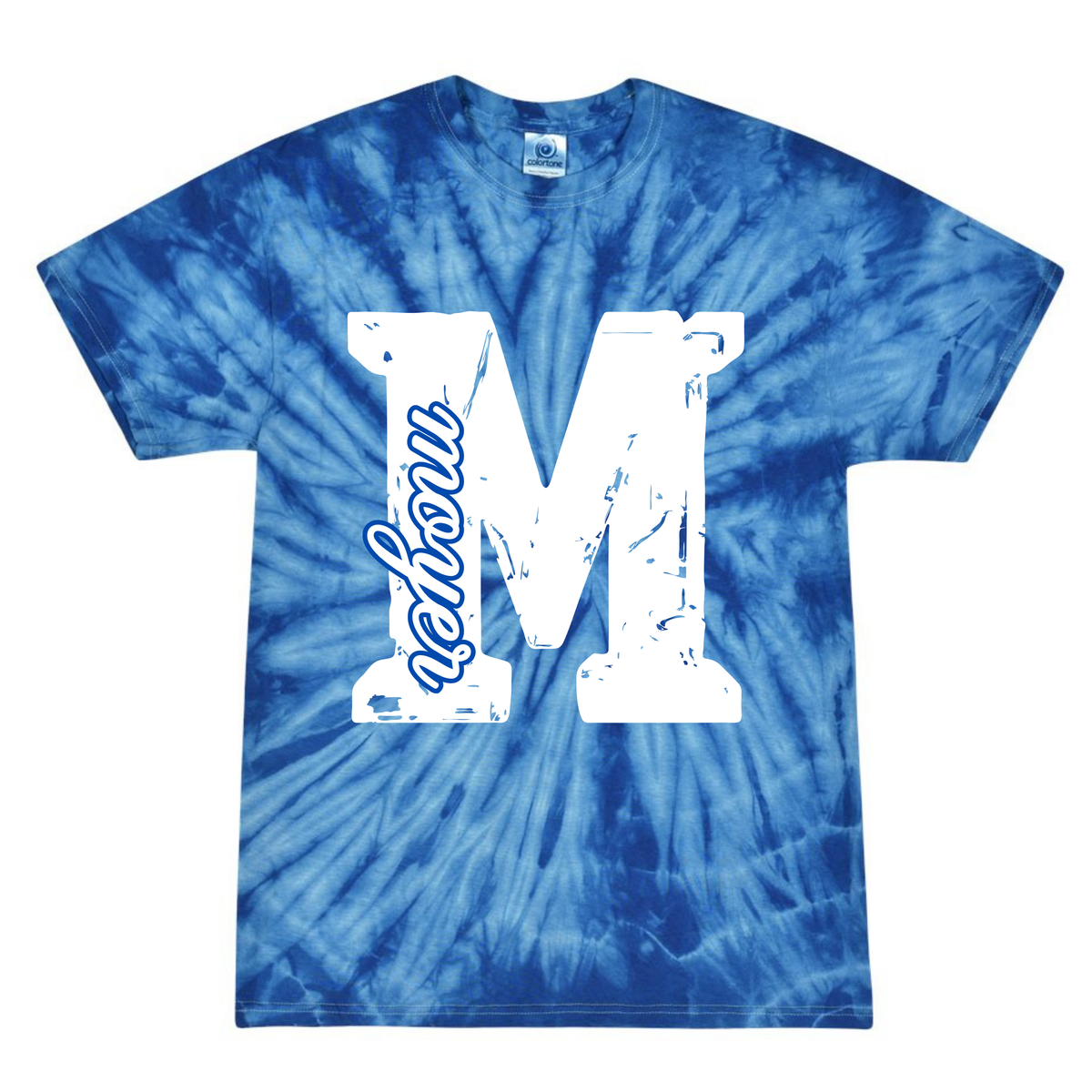 M Moyer Distressed- Tie Dye