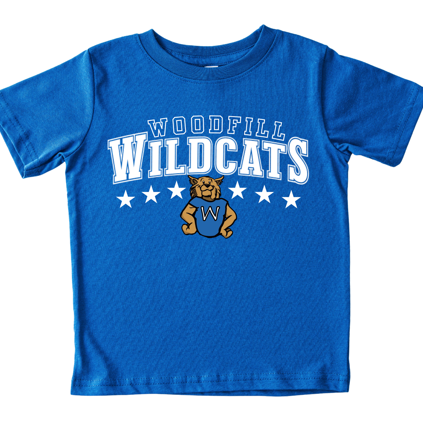 Woodfill Wildcats Mascot Star- Royal