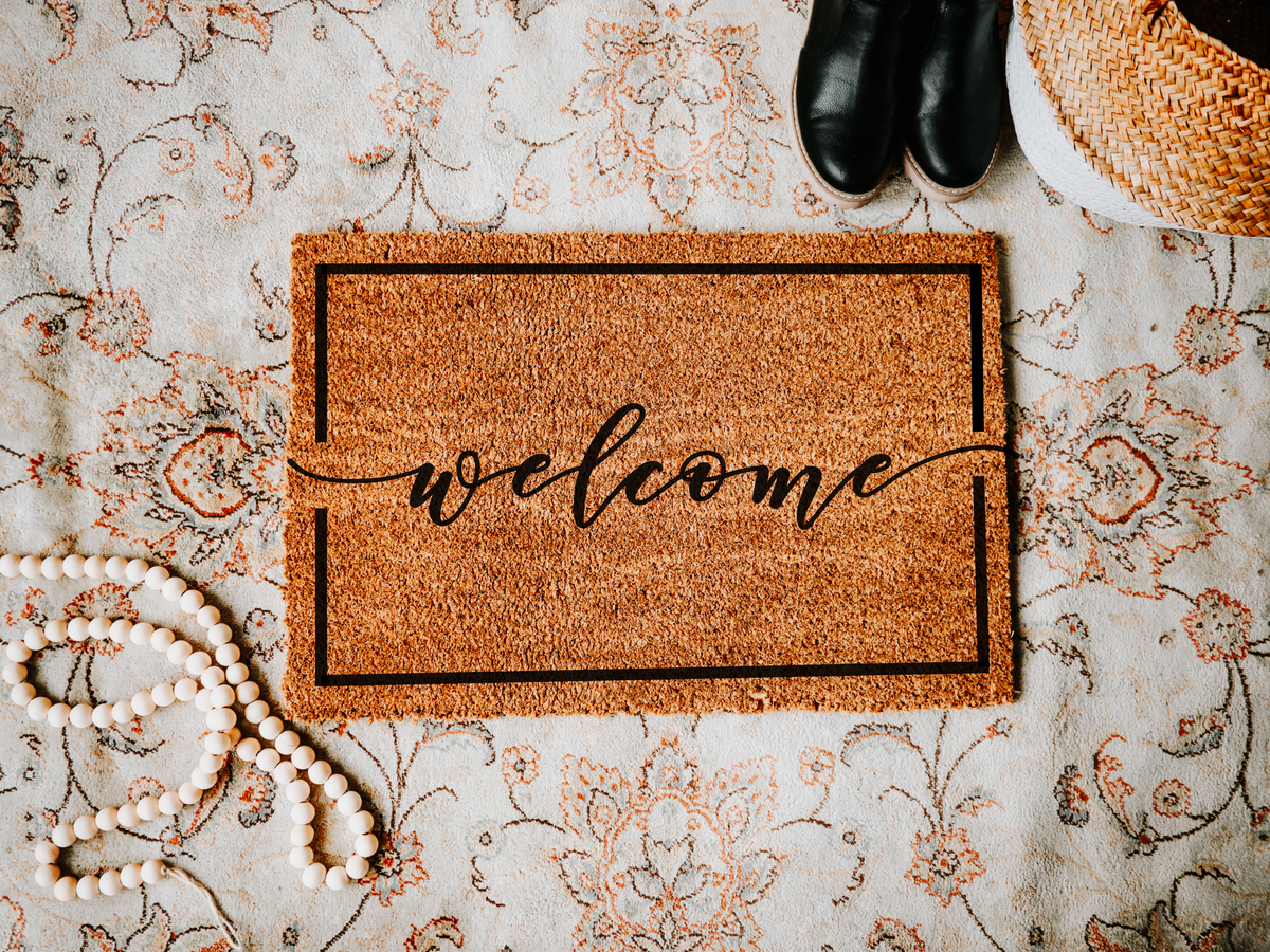 Border Welcome Mat