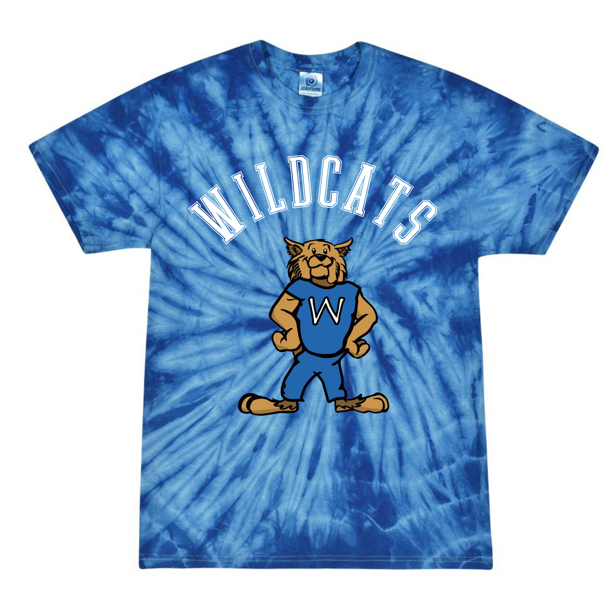 Woodfill Wildcats Arched Tie Dye