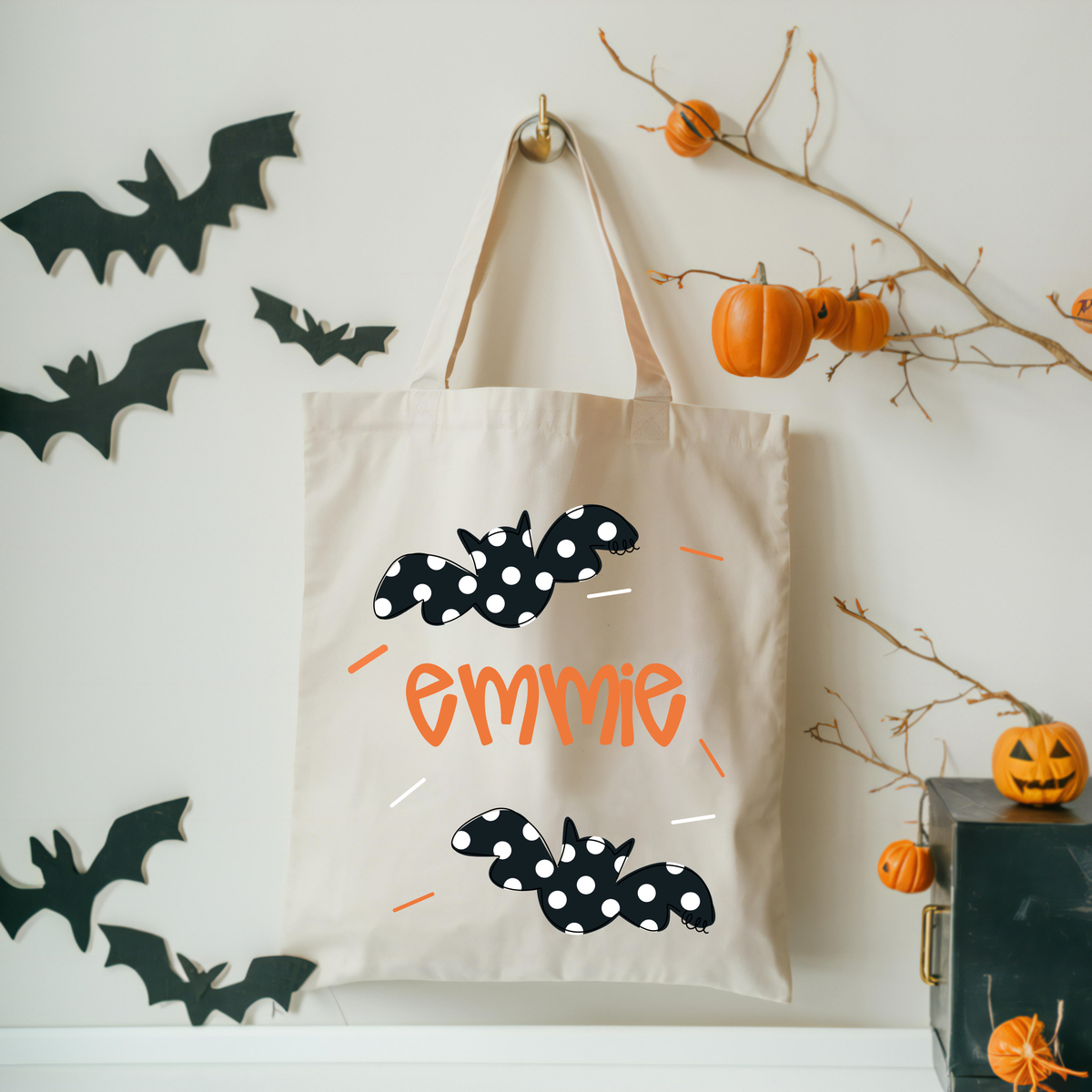 Bat Halloween Tote Bag