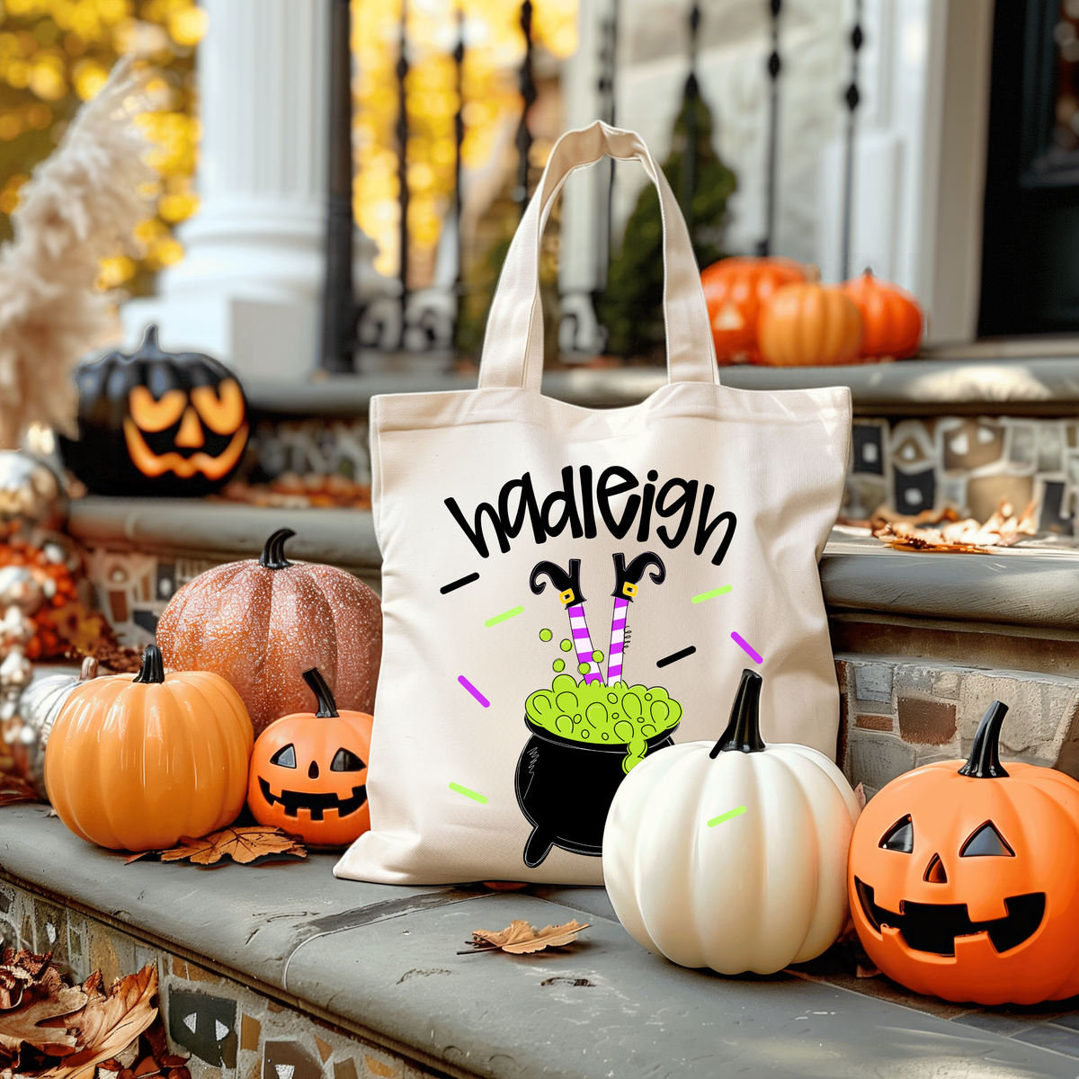 Cauldron Halloween Tote Bag