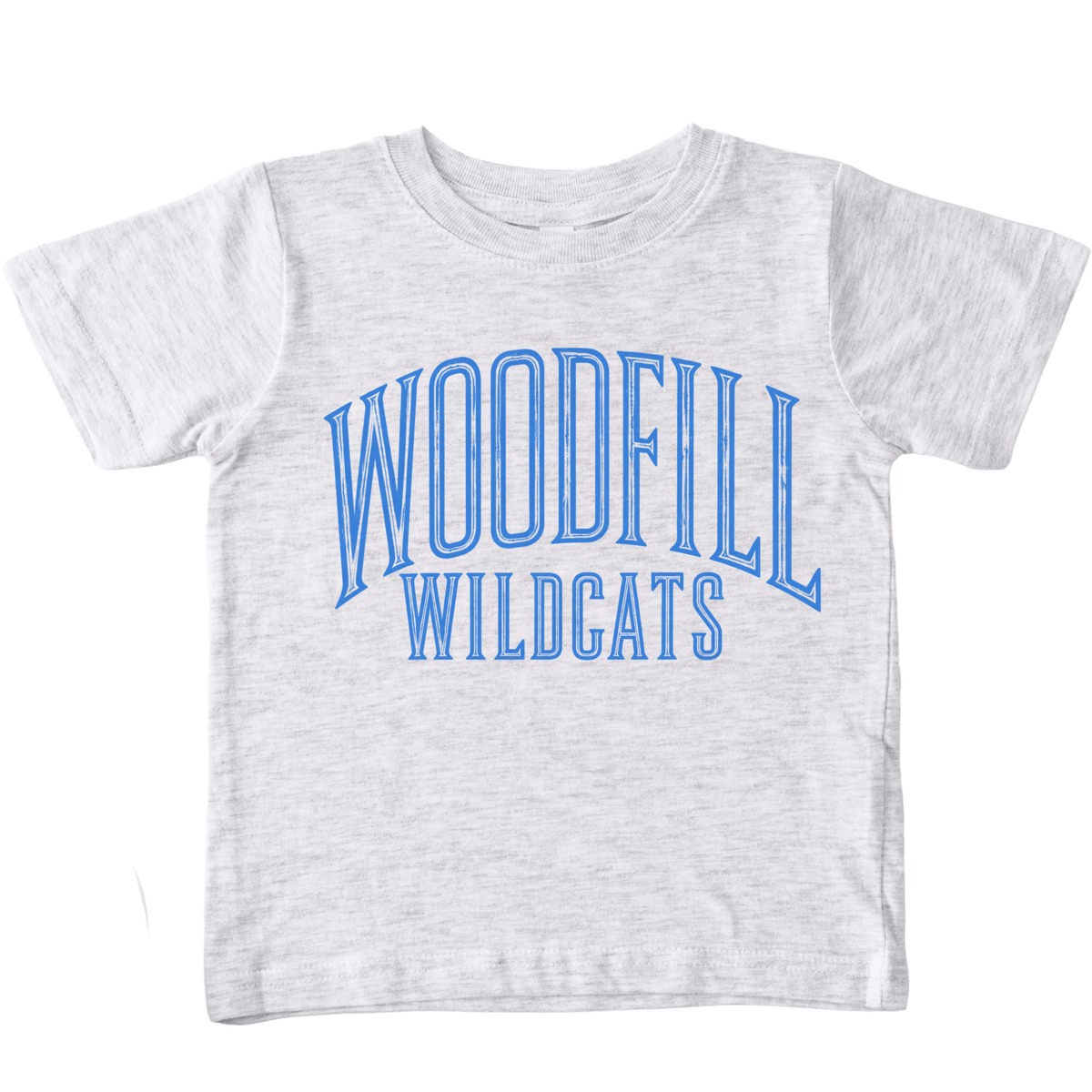 Woodfill Wildcats Arched Distressed-ASH T-SHIRT