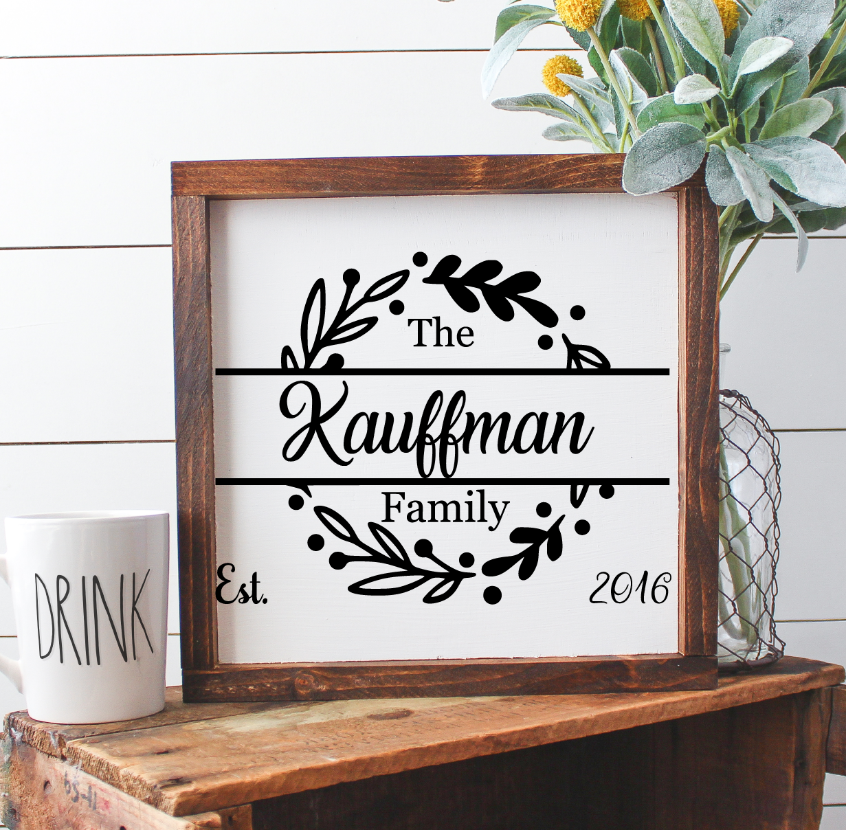 Elder Moms Club-Family Name Wreath