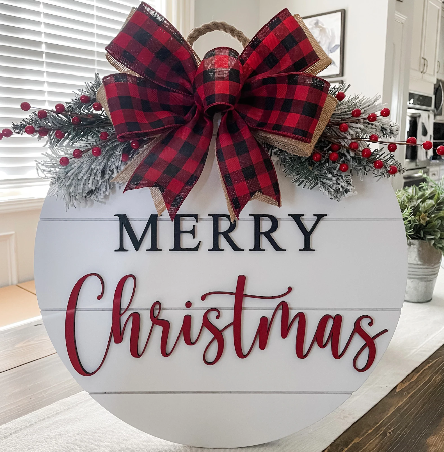 Merry Christmas Door Hanger