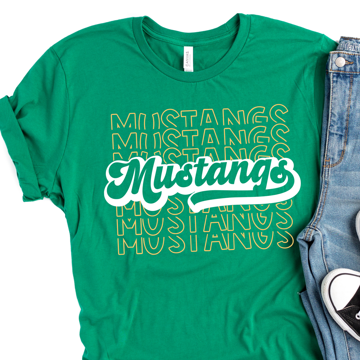Retro Mustangs Stacked
