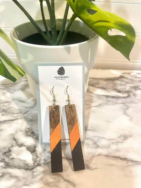 Rectangle Dangle Earrings