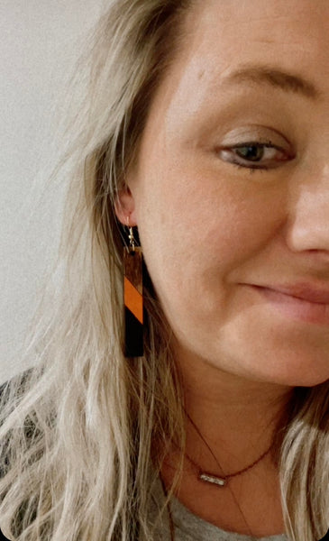 Rectangle Dangle Earrings