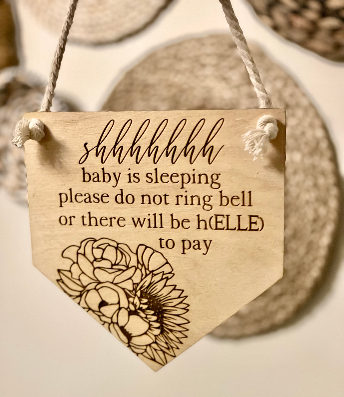 Custom Baby Sleeping sign