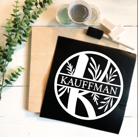Diy Kit-Family last name circle
