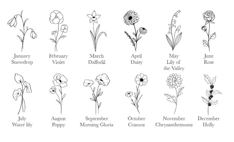 Birth month flowers deals