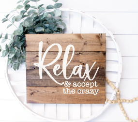 Relax and accept the crazy