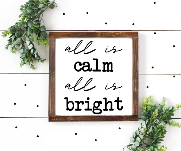 All Is Calm-New