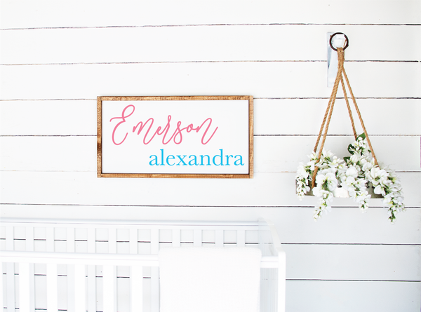 Nursery Name Sign