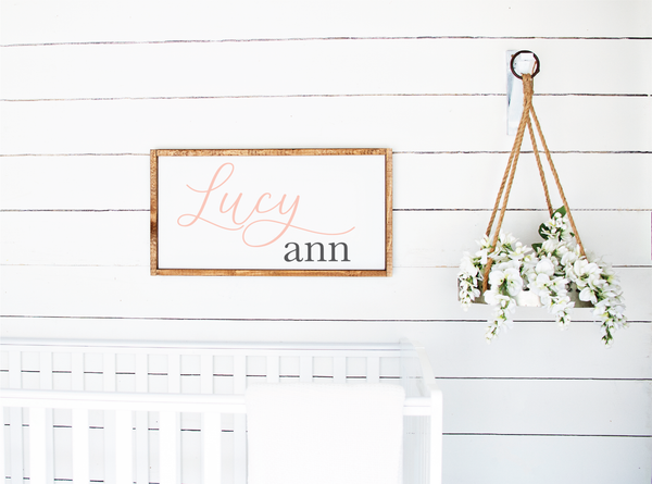 Nursery Name Sign