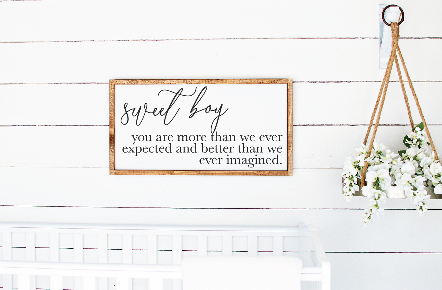 Sweet Boy Nursery Sign