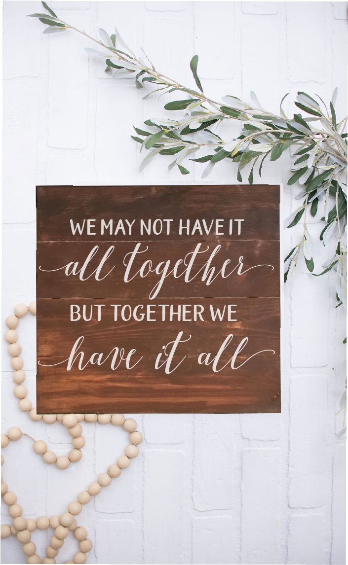 We May Not Have It All Together