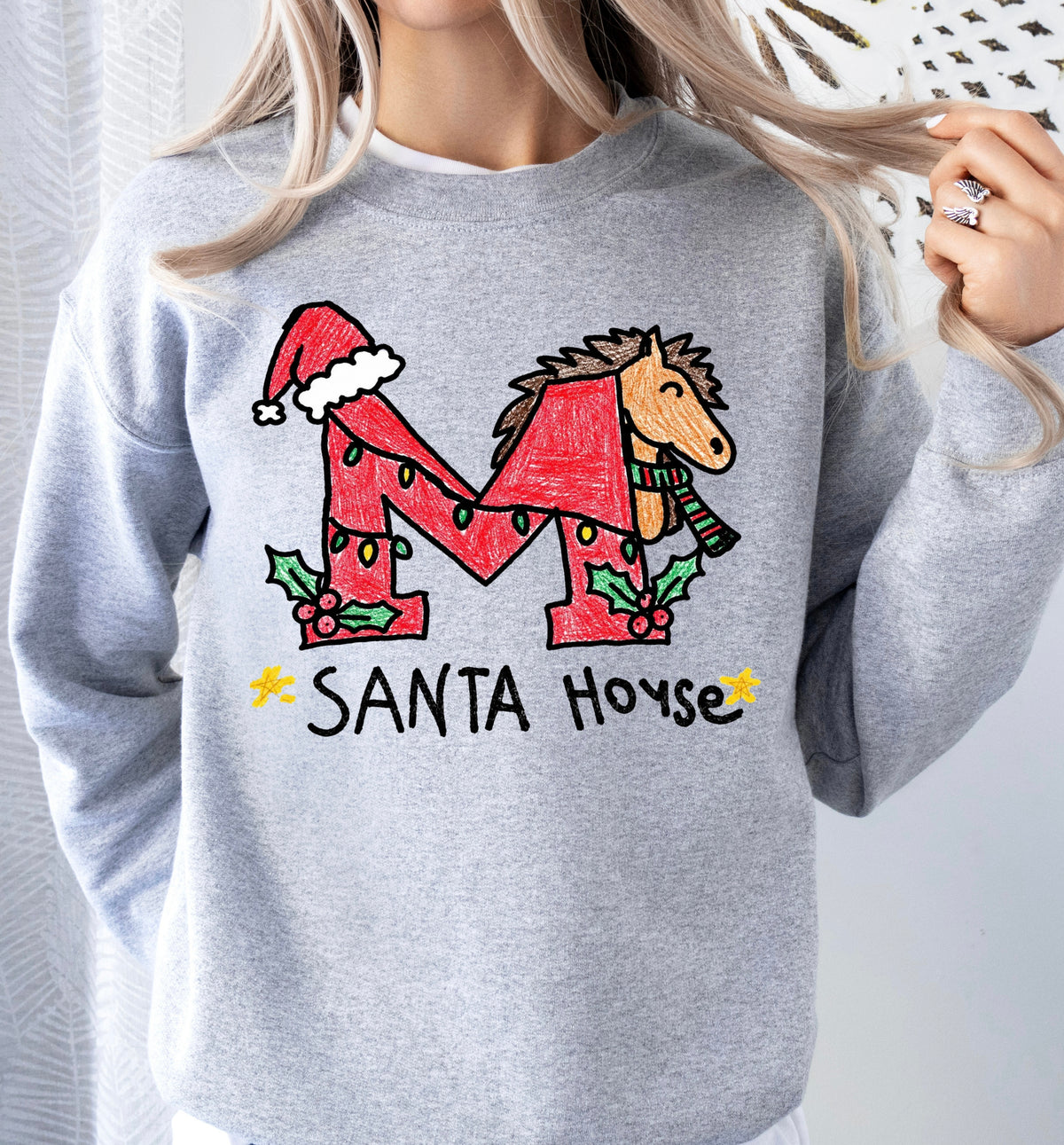Santa House- Student Design Crew Sweatshirt
