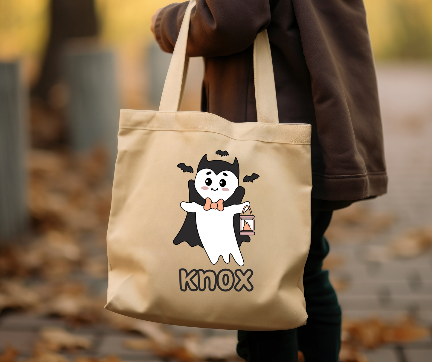 Dracula Ghost Trick-or-Treat Bag