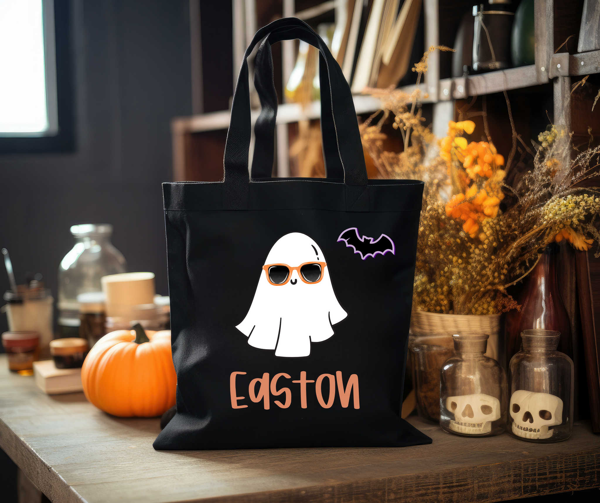 Cool Ghost Trick-or-Treat Bag
