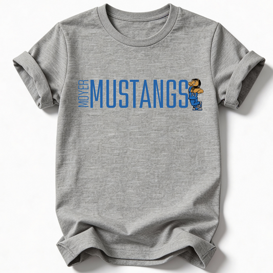 Moyer Mustangs Mascot- Gray