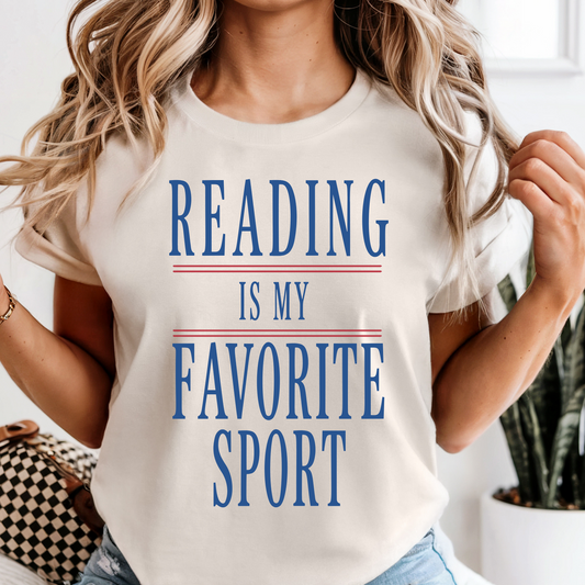 Reading is My Favorite Sport T-shirt or Crewneck