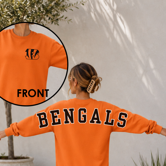 Cincinnati Crew Back- Orange