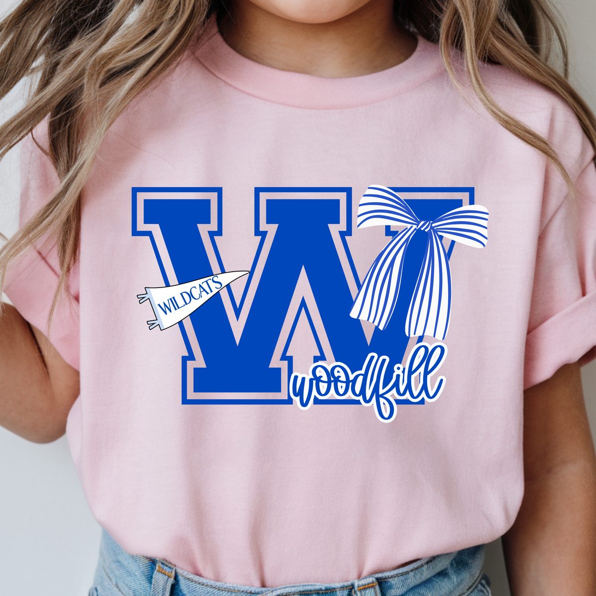 Wildcats Bow-Pink