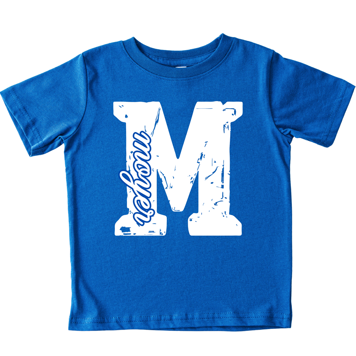 M Moyer Distressed- Royal