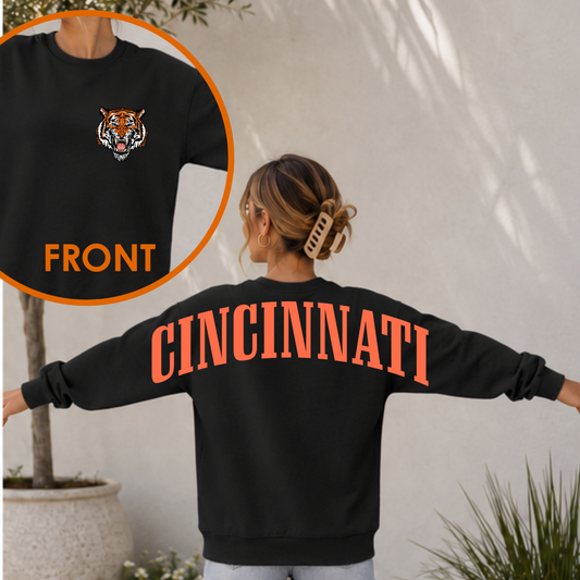 Cincinnati Crew Back- Black