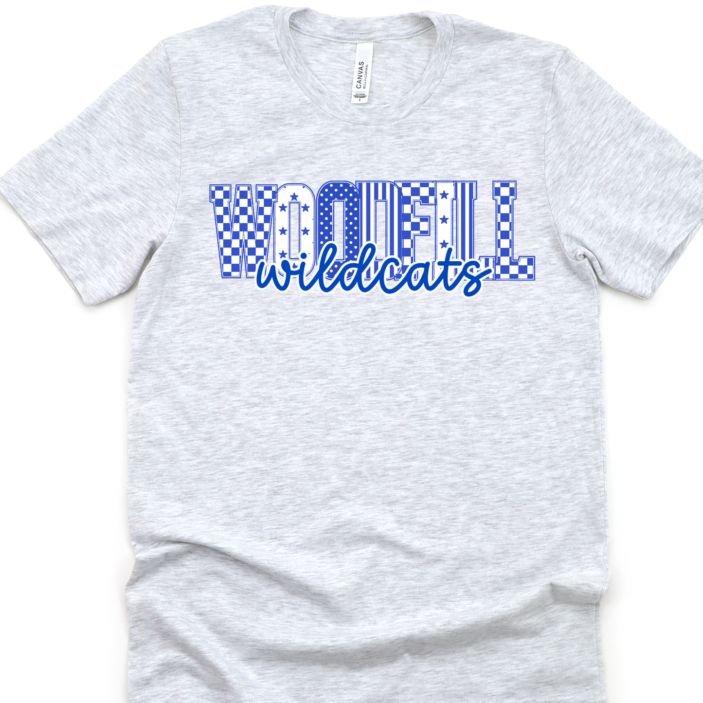 Woodfill Wildcats Print Letters-ASH