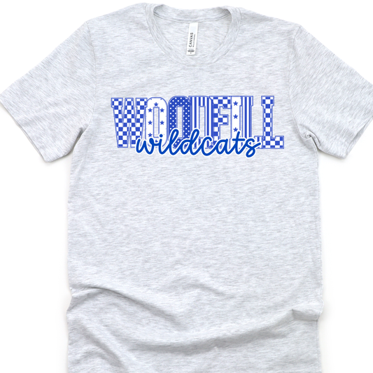 Woodfill Wildcats Print Letters-ASH