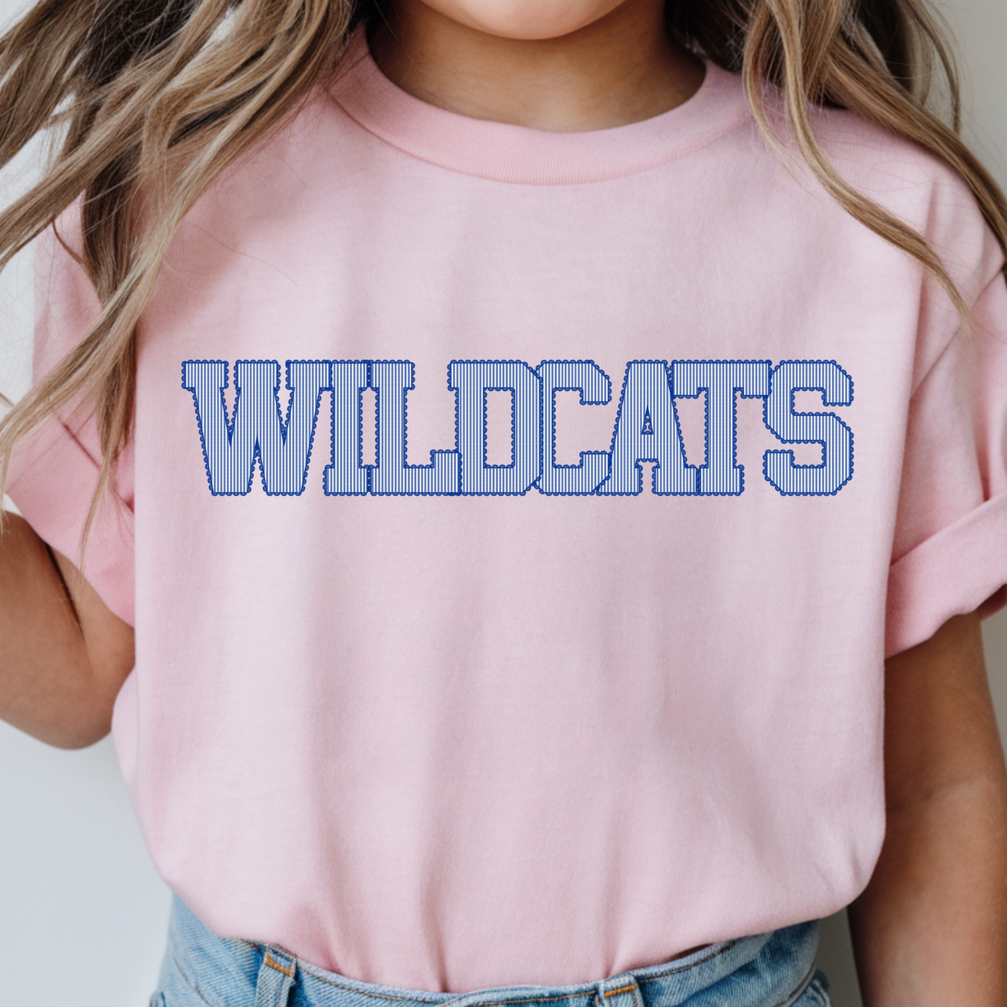 Wildcats Seersucker- Pink