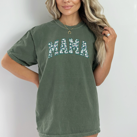Mama Green Floral t-shirt