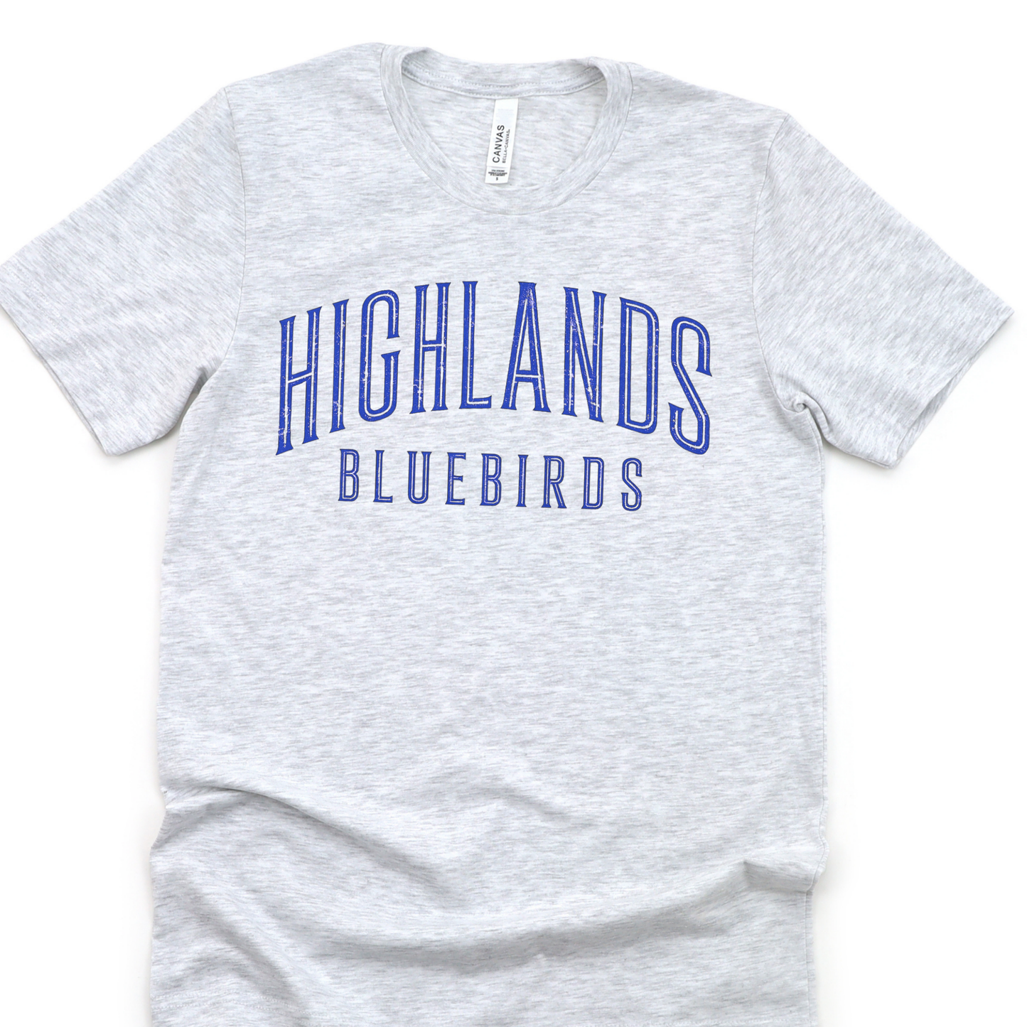 Highlands Bluebirds Arched Distressed Ash