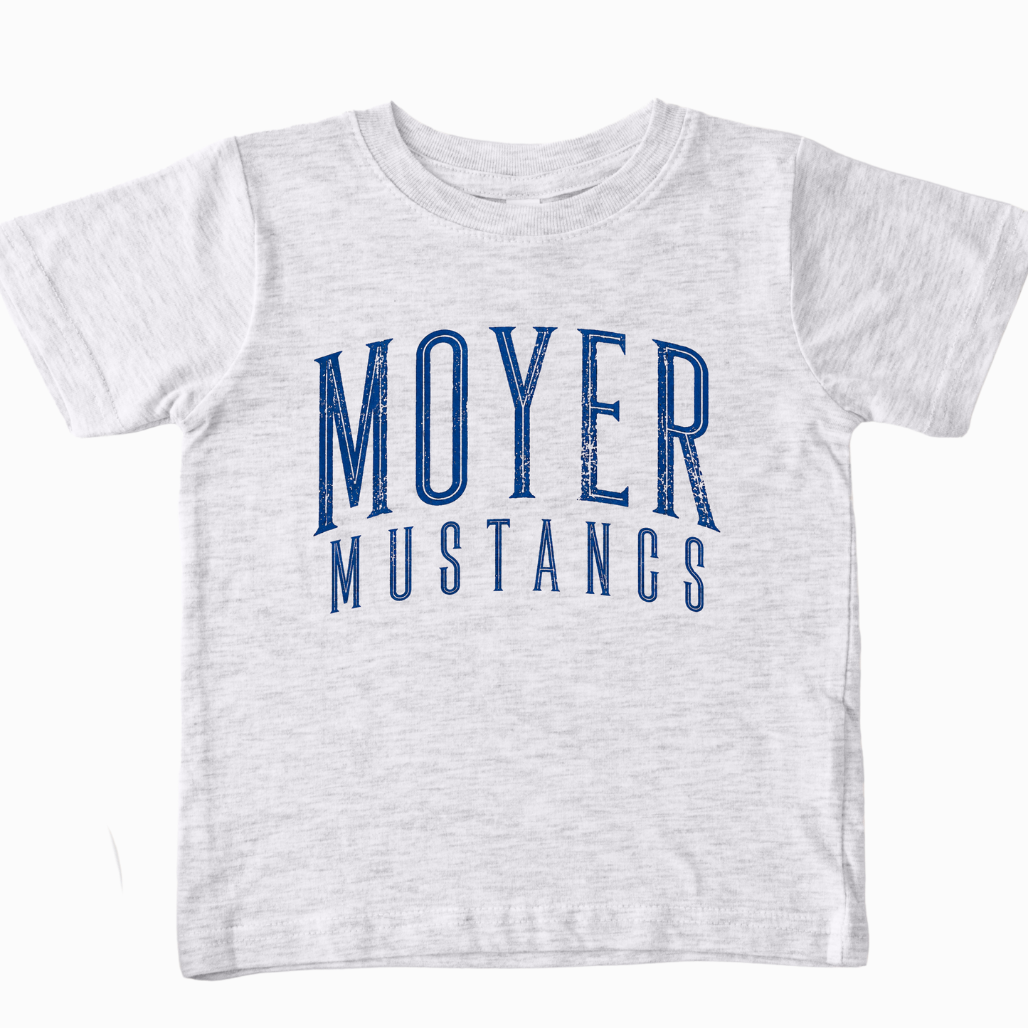 Moyer Mustangs Arched Distressed-ASH T-SHIRT