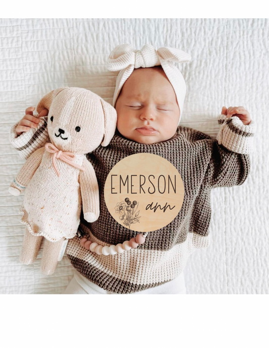 Baby Name Annoucement-Style 3