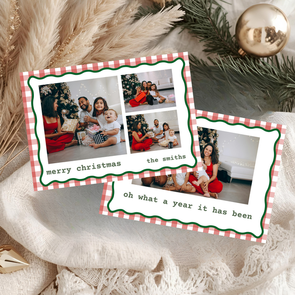 Red Plaid Horizontal-Digital Download