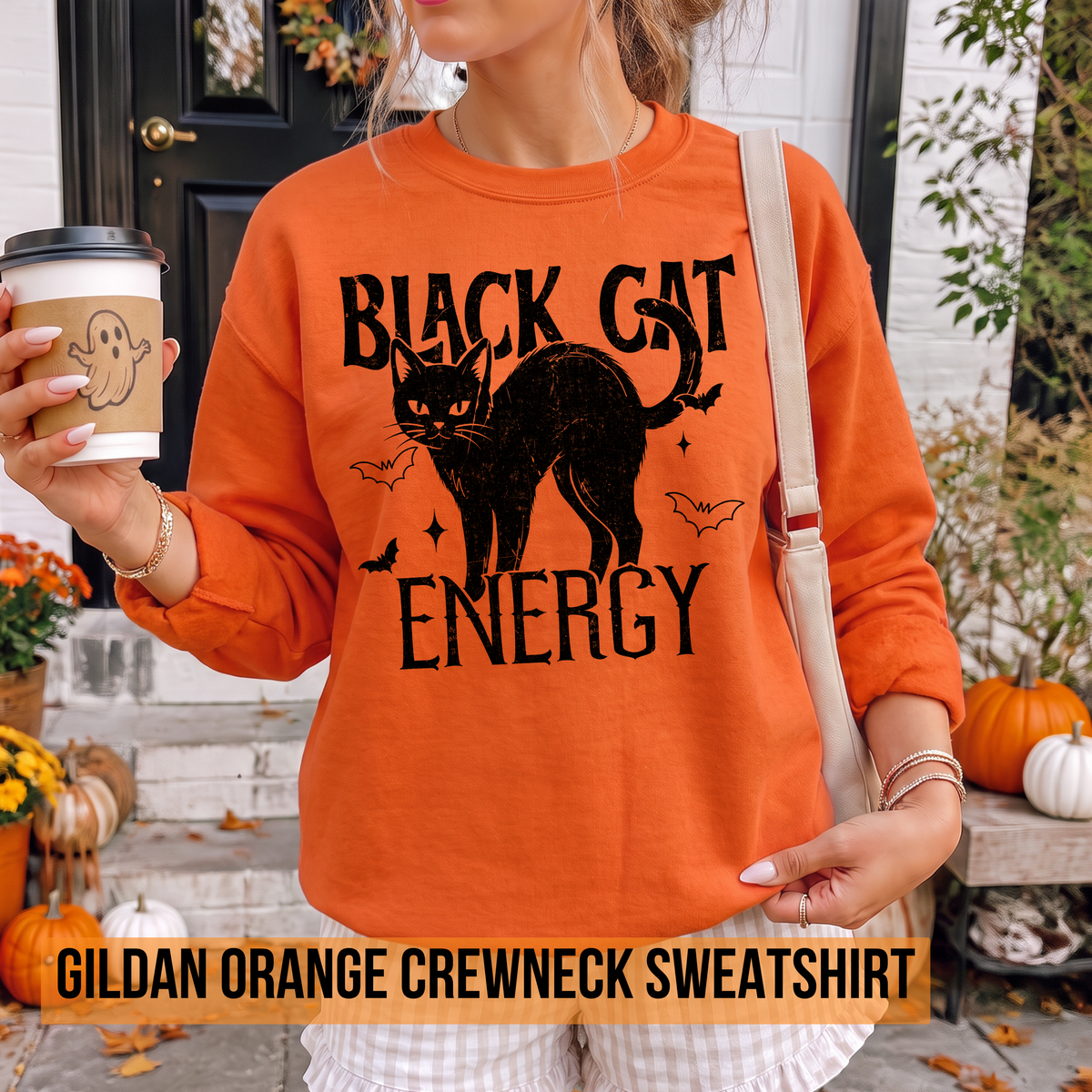 Black Cat Energy Orange- Adult