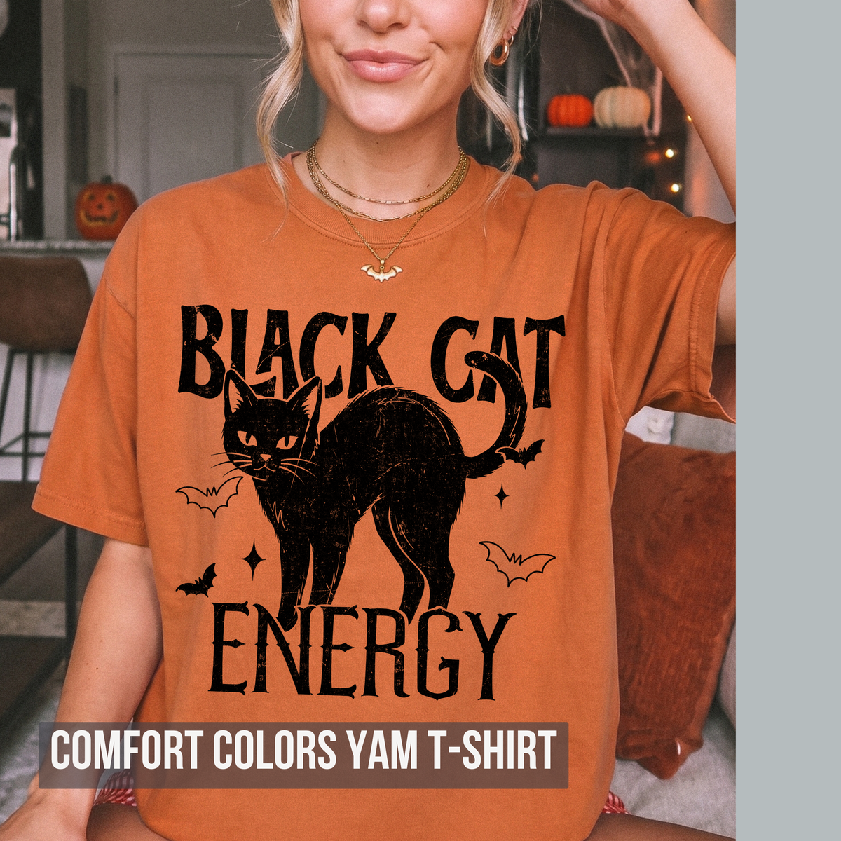 Black Cat Energy Orange- Adult