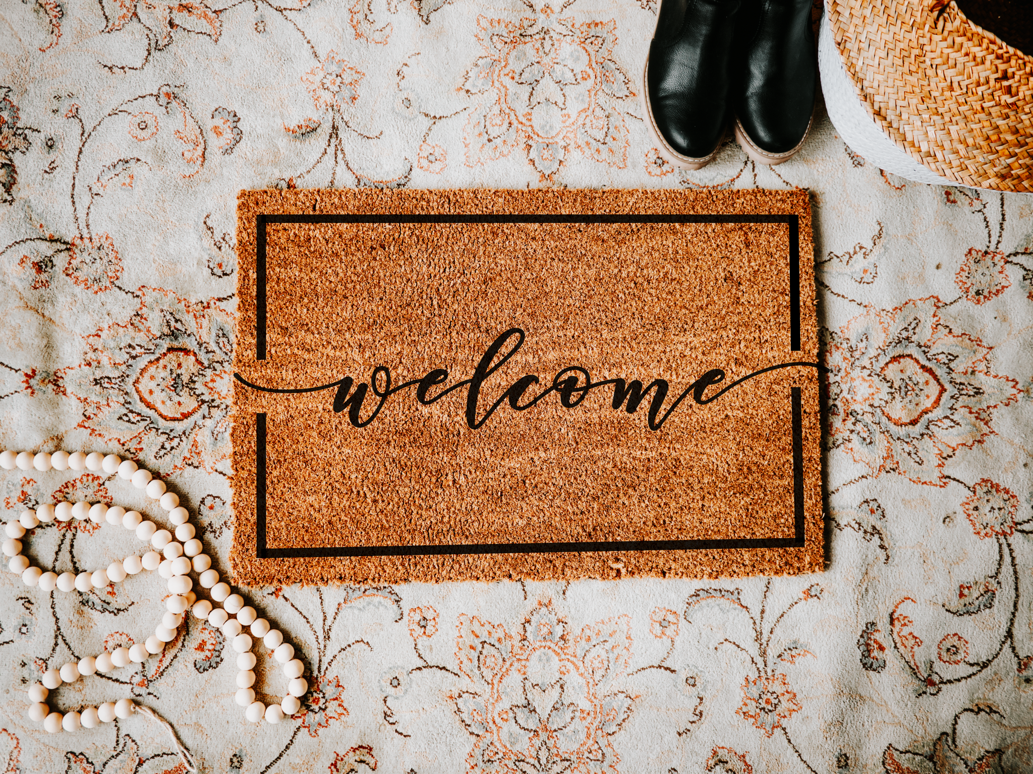 Border Welcome Mat