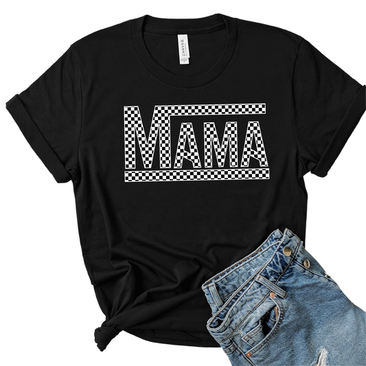 Mama Checkered T-shirt