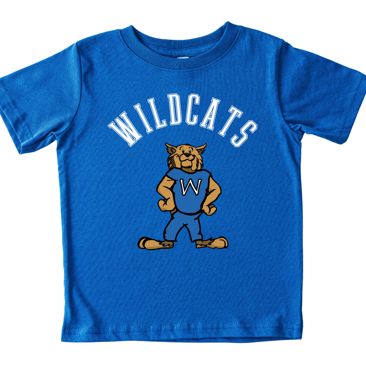 Wildcats Mascot Arched- Royal