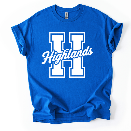 H Cursive Highlands- ROYAL