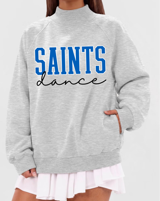 Saints Dance Mock Neck Sweatshirt