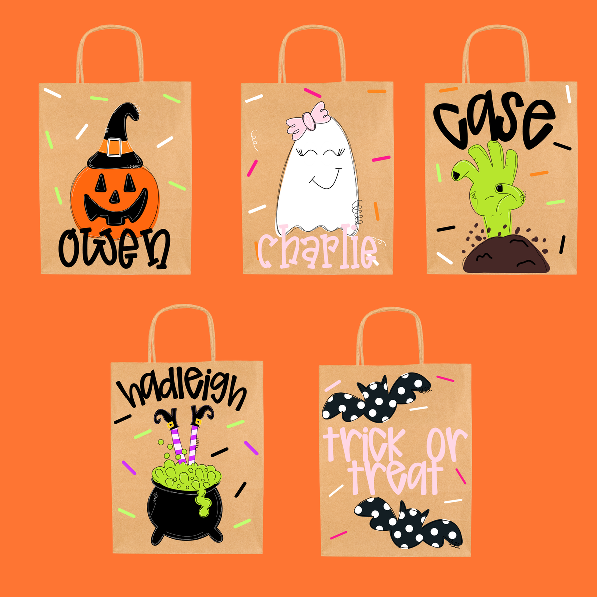 Halloween Paper Tote Bag