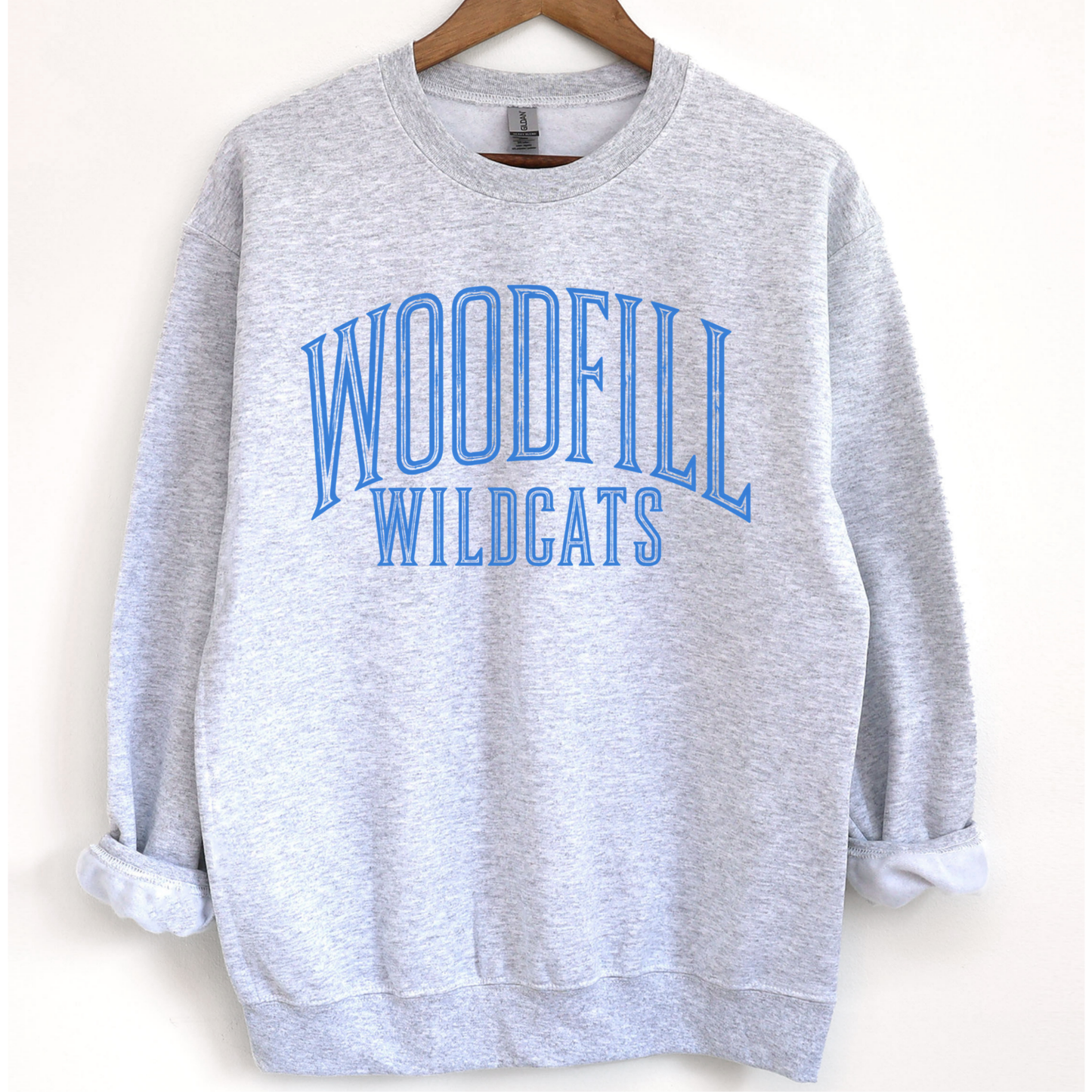 Woodfill Wildcats Arched Distressed- ASH